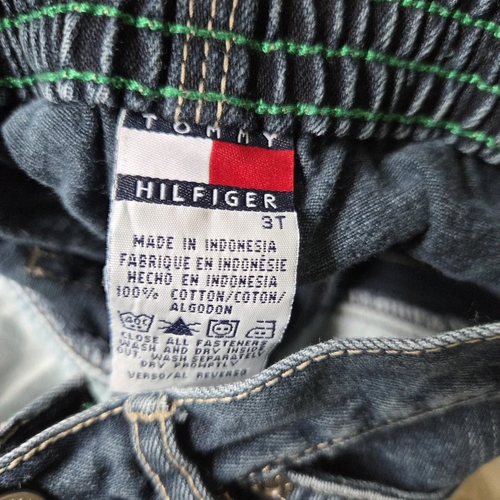 Vintage Y2K Tommy Hilfiiger Carpenter Jeans Boys Toddler 3T Dark Wash